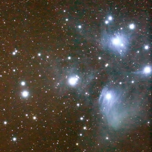 Pleiades image after levels and curves adjustment