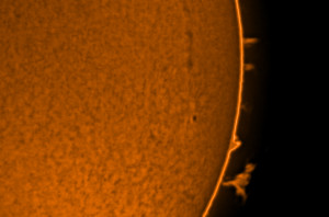 Detached prominence - taken on Blackheath by Tej Dyal