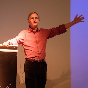 Ian Ridpath during his talk to the Flamsteed