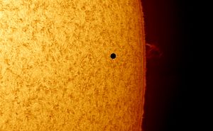 Mercury Transit, a few minutes after first contact